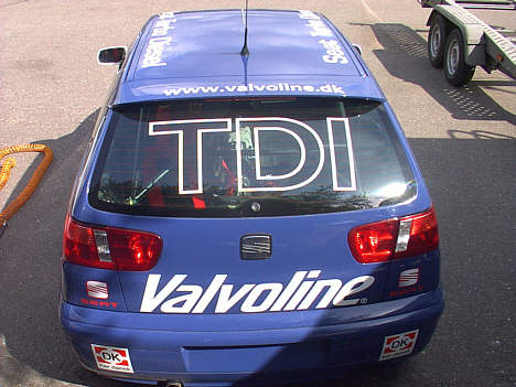 Michel Nykjær viste alle konkurrenterne, bortset fra Brian Olsen (VW), denne vinkel på SEAT diesel raceren i 2001.